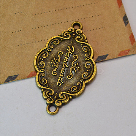Tibetan Style Retro Alloy Links LS-PALLOY-TAC0014-21AB-1
