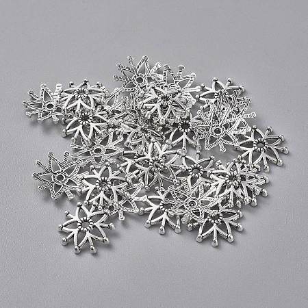 Tibetan Style Fancy Bead Caps LF10358Y-1
