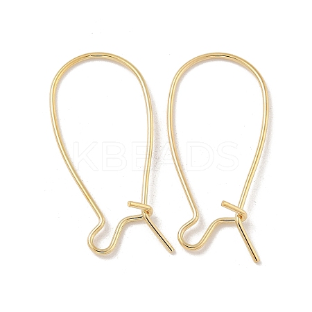 Brass Hoop Earring Findings KK-H503-24G-1