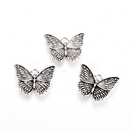 Rack Plating Tibetan Style Alloy Pendants X-TIBEP-L005-06AS-1