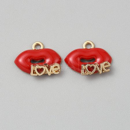 Alloy Enamel Pendants FIND-TAC0039-010G-1