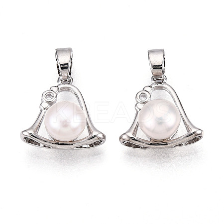 Natural Cultured Freshwater Pearl Charms PEAR-N020-07N-1
