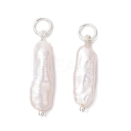 3Pcs 3 Colors Natural Keshi Pearl Pendants PALLOY-JF04239-03-1