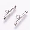 Tarnish Resistant 304 Stainless Steel Toggle Clasps STAS-K148-01P-3