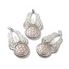 Natural Rose Quartz Big Pendants G-R486-02P-07-1