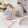 50Pcs Gold Stamping Moon & Star Organza Drawstring Gift Storage Bags OP-BBC0001-03C-01-4