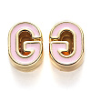 Rack Plating Alloy Enamel Beads LS-X-ENAM-S122-033G-NR-2