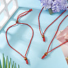 Adjustable Waxed Polyester Cord Necklace Making NJEW-TAC0029-6