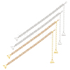2 Pairs 2 Colors 2 Row Rhinestone Chain Non-slip Bra Straps FIND-GO0002-49-1