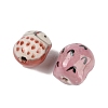 Handmade Printed Porcelain Beads PORC-E015-09L-2