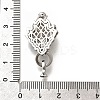 Brass Micro Pave Cubic Zirconia Fold Over Clasps KK-M318-25P-3