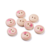 Painted Butterfly Wood Buttons with 2-Hole LS-NNA0Z5W-1