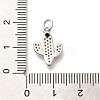 Brass Micro Pave Clear Cubic Zirconia Pendants KK-L225-032P-3