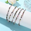 Natural Multicolor Tourmaline Bead Bracelets BJEW-JB04555-06-9