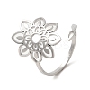 Non-Tarnish 304 Stainless Steel Open Cuff Ring RJEW-Z026-02P-1