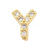Rack Plating Brass Micro Pave Cubic Zirconia Cabochons KK-F874-04G-Y-1