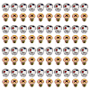 80Pcs 2 Styles Plastic Faucet Handle Hot And Cold Water Sign & Iron Screws CABI-GO0002-42-1