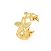 Brass Cuff Rings for Women RJEW-H256-17B-G-4