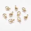 Ion Plating(IP) 304 Stainless Steel Lobster Claw Clasps LS-STAS-P185-15-G-1