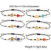 6Pcs Handmade Brass Link Bracelets OE1042-1-2