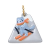 Printed 304 Stainless Steel Pendants SA-CBA4D1F-09G-G-1