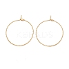 Ion Plating(IP) 316 Surgical Stainless Steel Hoop Earrings Findings X-STAS-D183-02G-02-1
