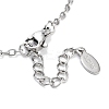 201 Stainless Steel Heart & Rectangle with Word Baby Link Bracelets BJEW-B090-02B-4