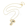 Brass Micro Pave Cubic Zirconia Letter Pendant Necklaces LS-KK-Z069-01G-T-2