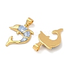 Brass Enamel Pendants KK-H534-01C-G-2