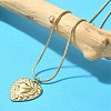 Ion Plating(IP) 304 Stainless Steel Pendant Necklace NJEW-K255-12G-1