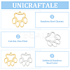 12Pcs 2 Colors 304 Stainless Steel Charms STAS-UN0057-80-5