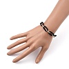 Spray Painted CCB Plastic & Aluminum Paperclip Chain Bracelets Sets BJEW-JB05432-9