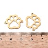 Ion Plating(IP) 304 Stainless Steel Hollow Connector Charms STAS-P332-02G-2