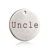 Non-Tarnish Spray Painted 201 Stainless Steel Pendants LS-STAS-F090-03P-1