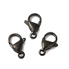 Ion Plating(IP) 304 Stainless Steel Lobster Claw Clasps STAS-AB12-B-1