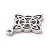 Non-Tarnish 304 Stainless Steel Hollow Pendants STAS-P313-03P-2