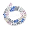 Electroplate Glass Beads Strands EGLA-D300-06-8mm-03-2