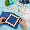 Square Wood Knitting Gauge Rulers DIY-WH0504-227-3