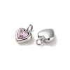 304 Stainless Steel Micro Pave Cubic Zirconia Pendants STAS-L022-396A-P-2