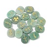 16Pcs 16 Styles Natural Green Aventurine Display Decorations G-F786-02A-05-1