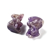 Natural Amethyst Carved Figurines DJEW-L023-D04-2