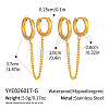 304 Stainless Steel Double Hoop Earrings for Women XJ9052-1-2
