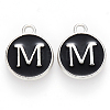 Platinum Plated Alloy Charms X-ENAM-S118-02M-P-1