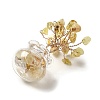 Natural Yellow Quartz Chips Tree Decorations DJEW-Z007-02F-3