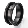 201 Stainless Steel Grooved Finger Ring Settings RJEW-TAC0017-8mm-02B-2