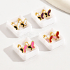 Fashionable Vintage Butterfly Drop Oil 201 Stainless Steel Women's Ear False Plugs ER2063-1