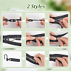 30 Sets 3 Styles Plastic & Nylon Detachable Zipper Slider Puller FIND-NB0005-60-3