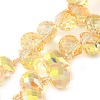 Electroplate Glass Beads Strands EGLA-D030-17J-1