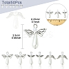 50Pcs 3 Style Angel Plastic Imitation Pearl Pendants PALLOY-FS00026-5