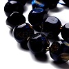 Natural Blue Tiger Eye Beads Strand G-M367-31B-2